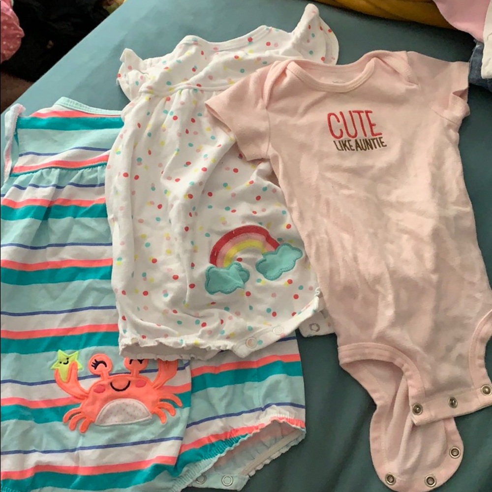Carters rompers and onesie!